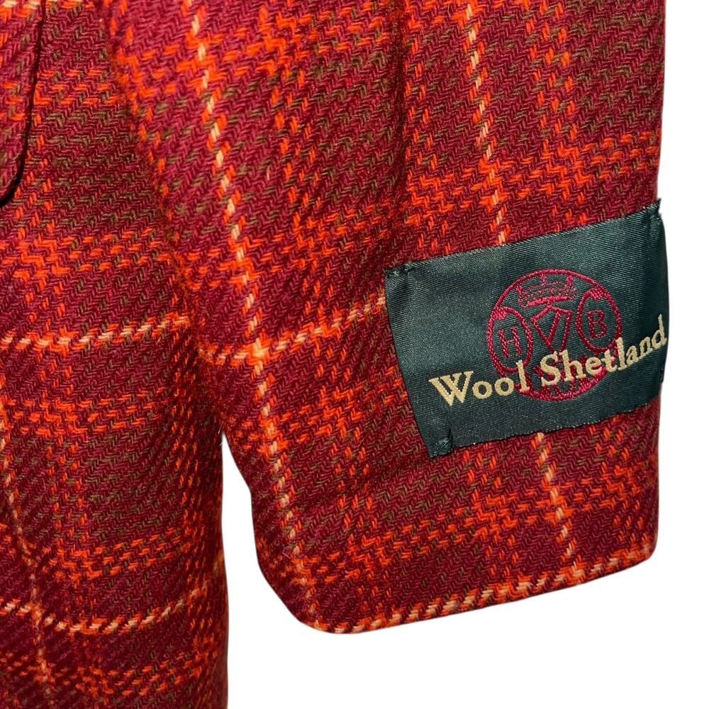 Harve Benard Plaid Wool Coat - Picture 4 of 9